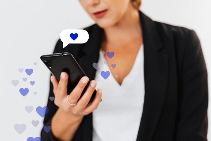 Close-Up Shot of a Person Using a Smartphone